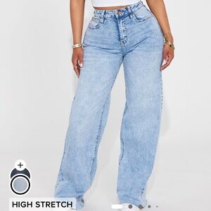Light Blue Wide Leg Jeans